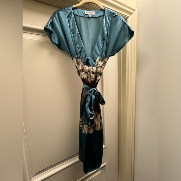 Christopher Deane silk dress with tie - Picture 2 of 4